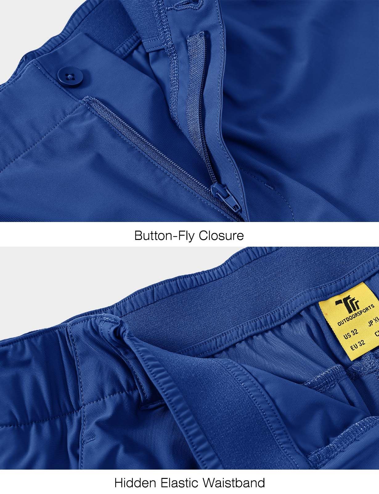 Rdruko shorts folded display showing wrinkle-free fabric