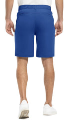Rdruko men's golf shorts waistband closeup focuses on flexible stretch for movement