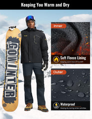 Rdruko patchwork-knees provide abrasion resistance against snow and gravel.