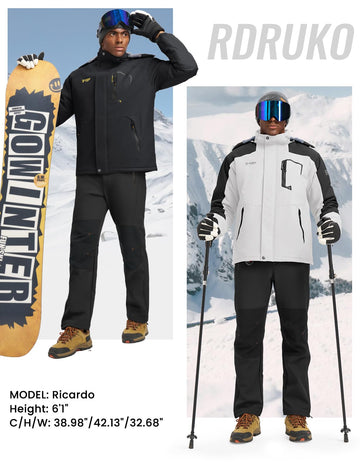 Rdruko fleece-lined interior adds warmth for cold weather skiing and hiking.