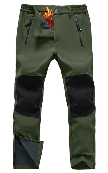 Rdruko men's snow pants with waterproof-fleece finish for dry comfort on winter trails