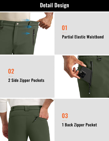 Rdruko snow pants in army-green ready for winter outdoor adventures