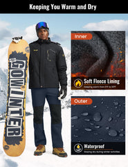 Rdruko snow pants with zip-bottom leg for easy boot wear.