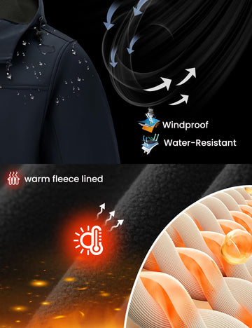 Rdruko jacket adjustable cuffs for snug fit and wind protection