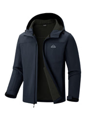 Rdruko softshell jacket front view illustrating water resistance for outdoor use