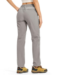 Rdruko women's hiking pants fabric texture close-up shows quick-dry, breathable material