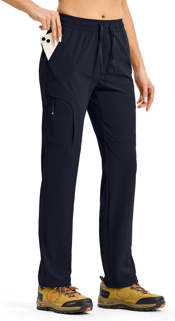 Rdruko women's hiking pants show lightweight fabric for quick-dry comfort on trails.