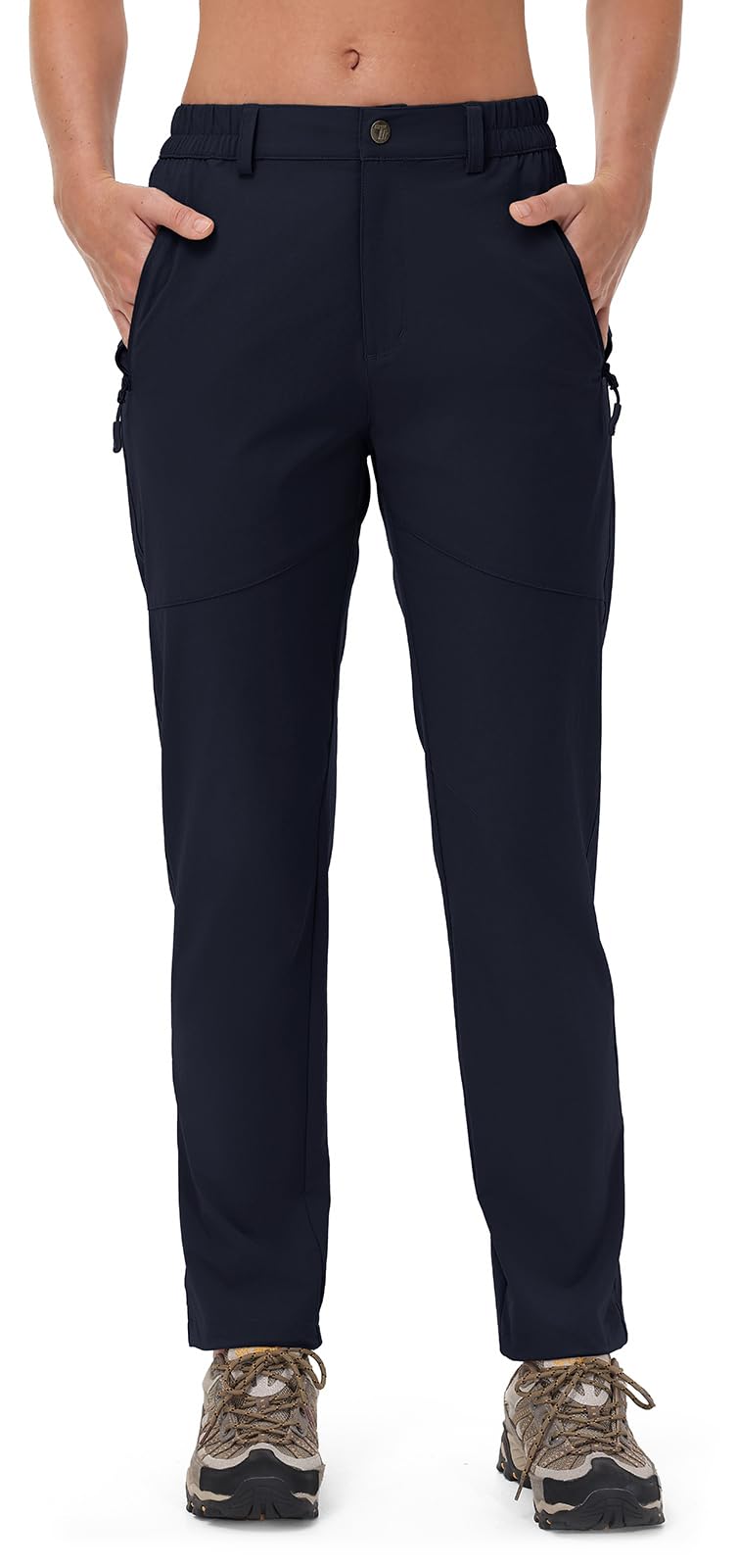 Rdruko women's hiking pants travel pockets secure small items during adventures.