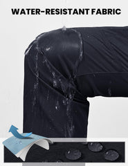 Rdruko women's hiking pants with water-resistant finish ideal for misty mornings.