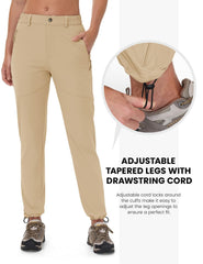 Rdruko hiking pants reveal three secure zip pockets for safe essentials.