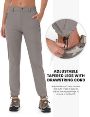 Rdruko hiking pants showing secure zippered pockets on trails