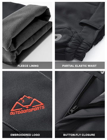 Rdruko snow pants suit outdoor winter wear for hiking, skiing, and trekking