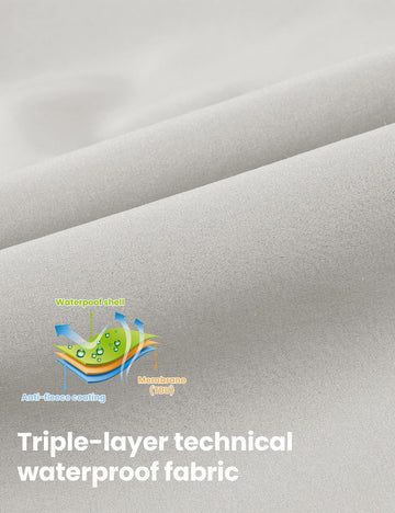 Rdruko snow pants partial elastic waistband provides adjustable, comfortable movement.