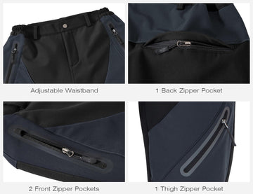 Rdruko women's snow pants designed for skiing, hiking, and snowboarding adventures