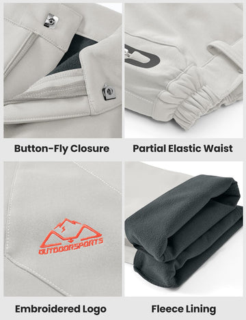 Rdruko fleece-lined pants provide versatile warmth for outdoor sports and daily winter wear.