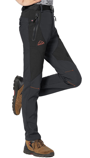 Rdruko women's winter hiking pants waterproof fabric keeps you dry on snowy trails.