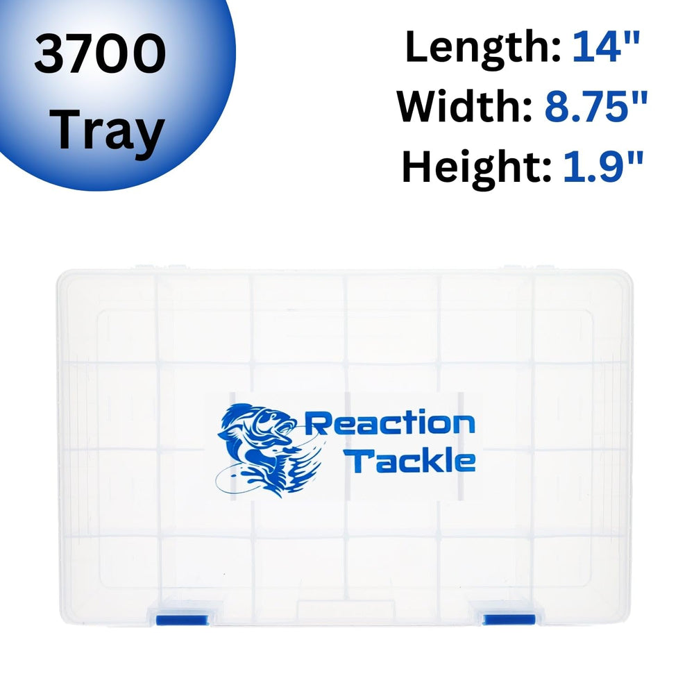 Reaction Tackle 3700 tackle tray organized storage for lures and terminal tackle