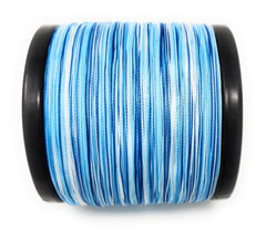 Reaction Tackle braided line blue camo braid detail emphasizes zero stretch feel.