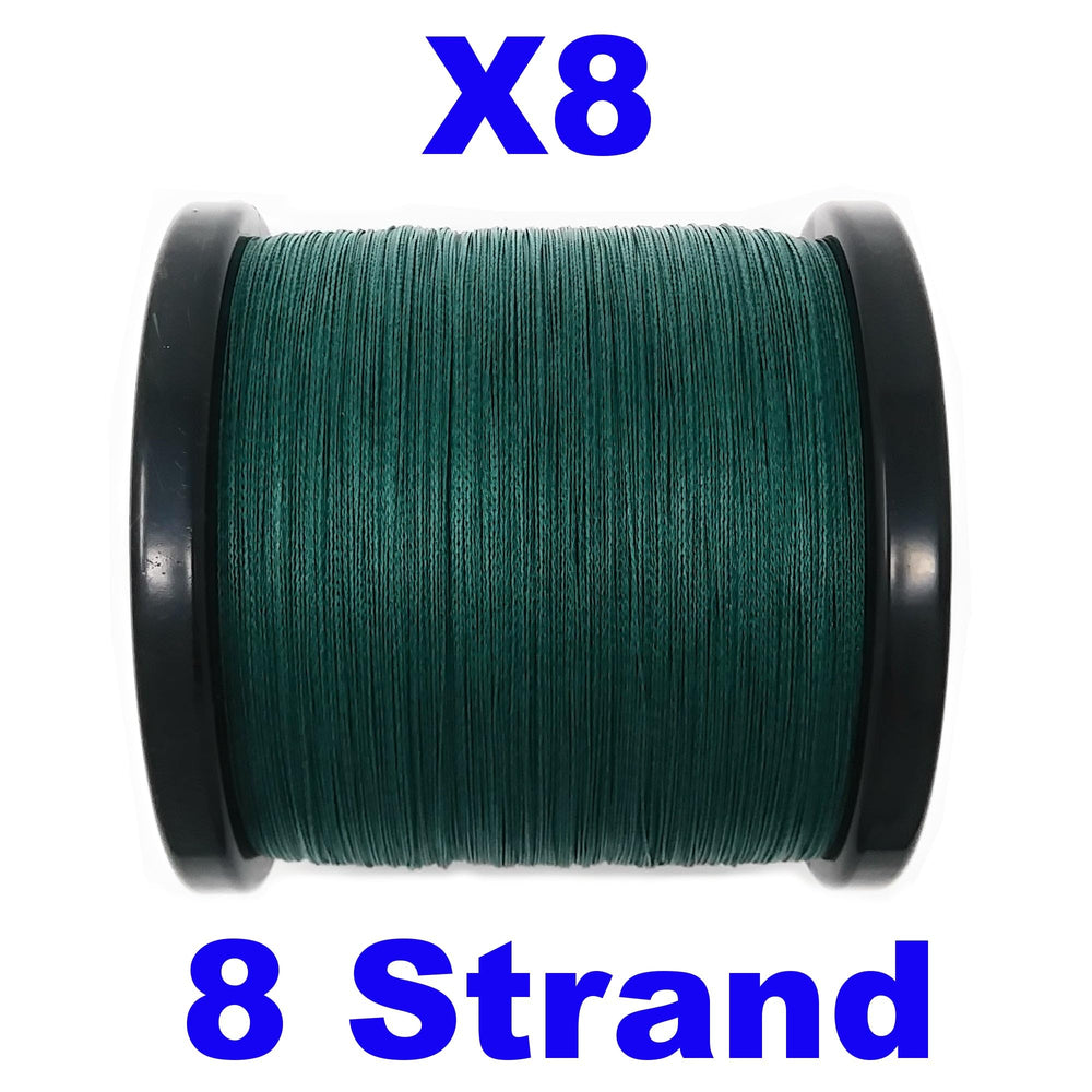 Reaction Tackle zero-stretch braided line closeup demonstrates bite sensitivity and feel.