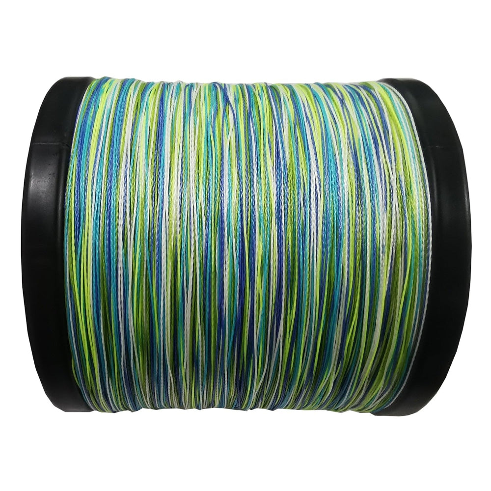 Reaction Tackle colorfast braided line with UV pigments stays bright during long day offshore.