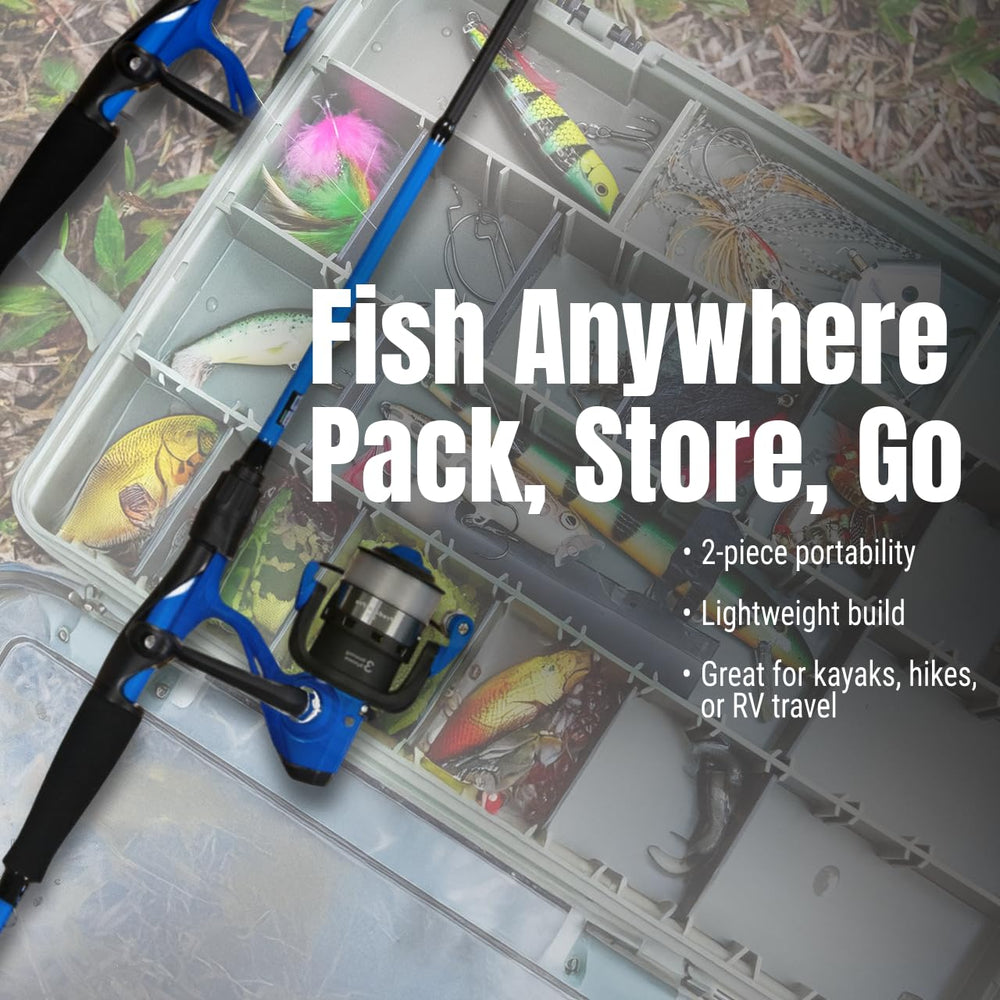 Reaction Tackle medium-action combo shown for versatile mid-range lure fishing