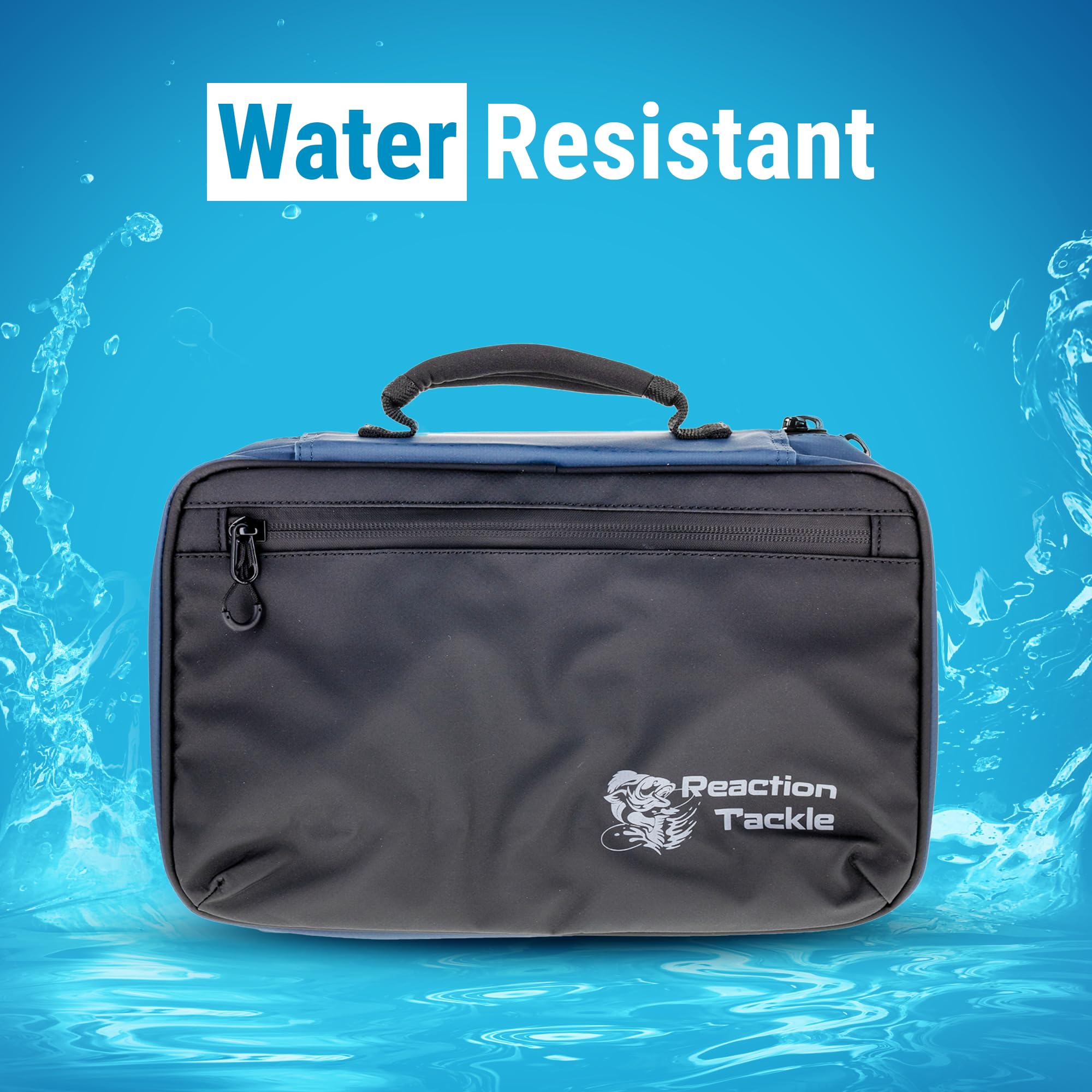 Reaction Tackle Deluxe bait binder carry handle enables easy transport.