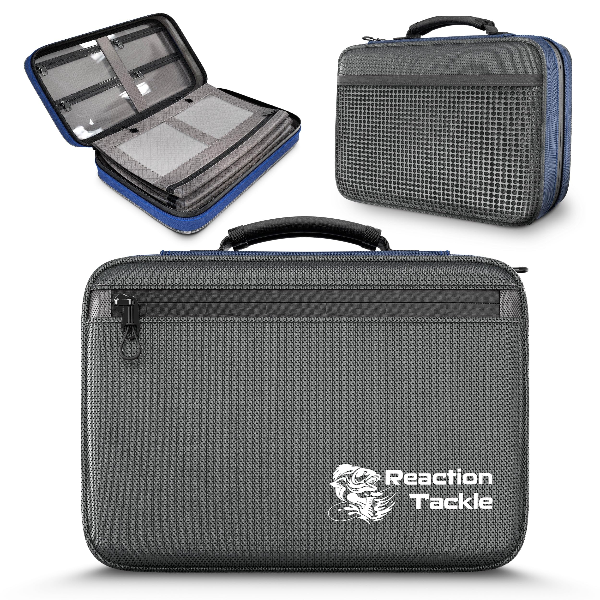 Reaction Tackle Deluxe Bait Binder includes four extra large sleeves for organization