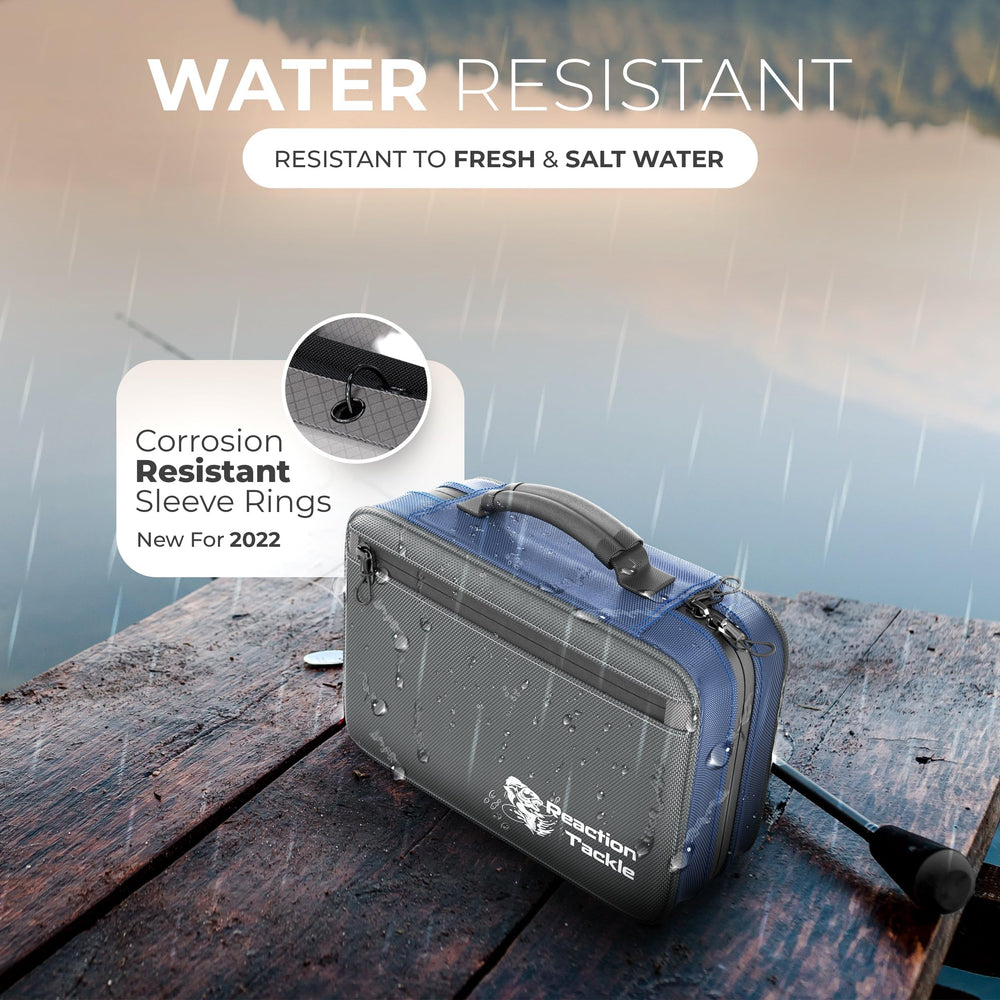 Durable zipper and soft carry handle ease transport between fishing spots