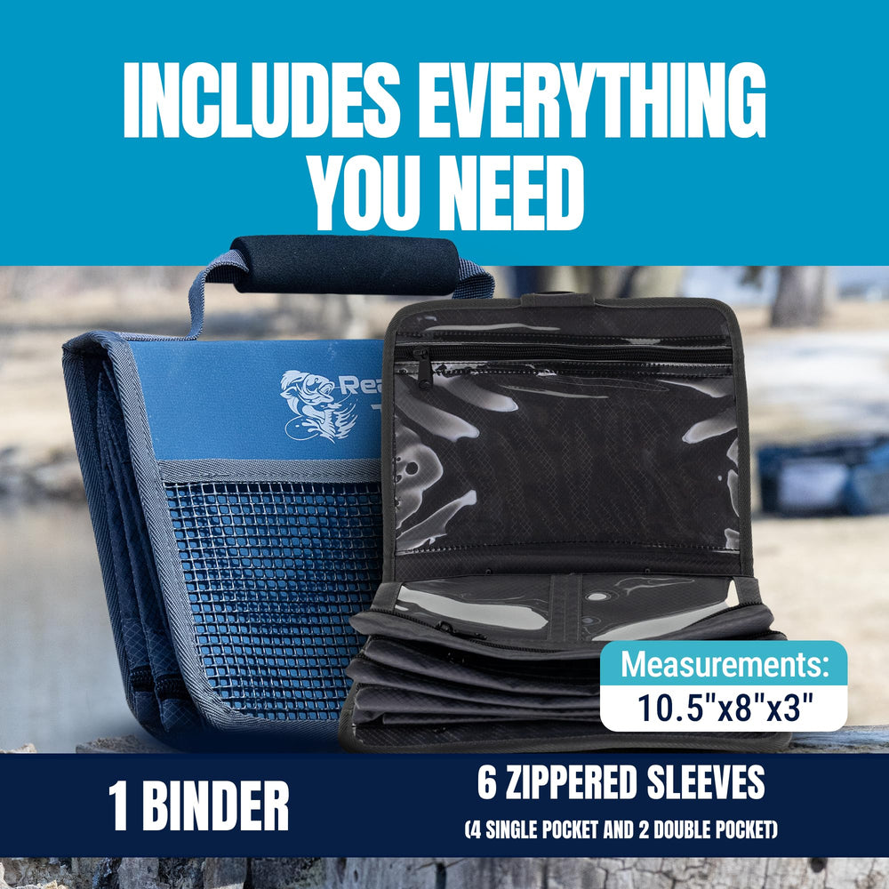 Reaction Tackle Deluxe Speed Binder in-use on boat demonstrates ready-to-access tackle setup.