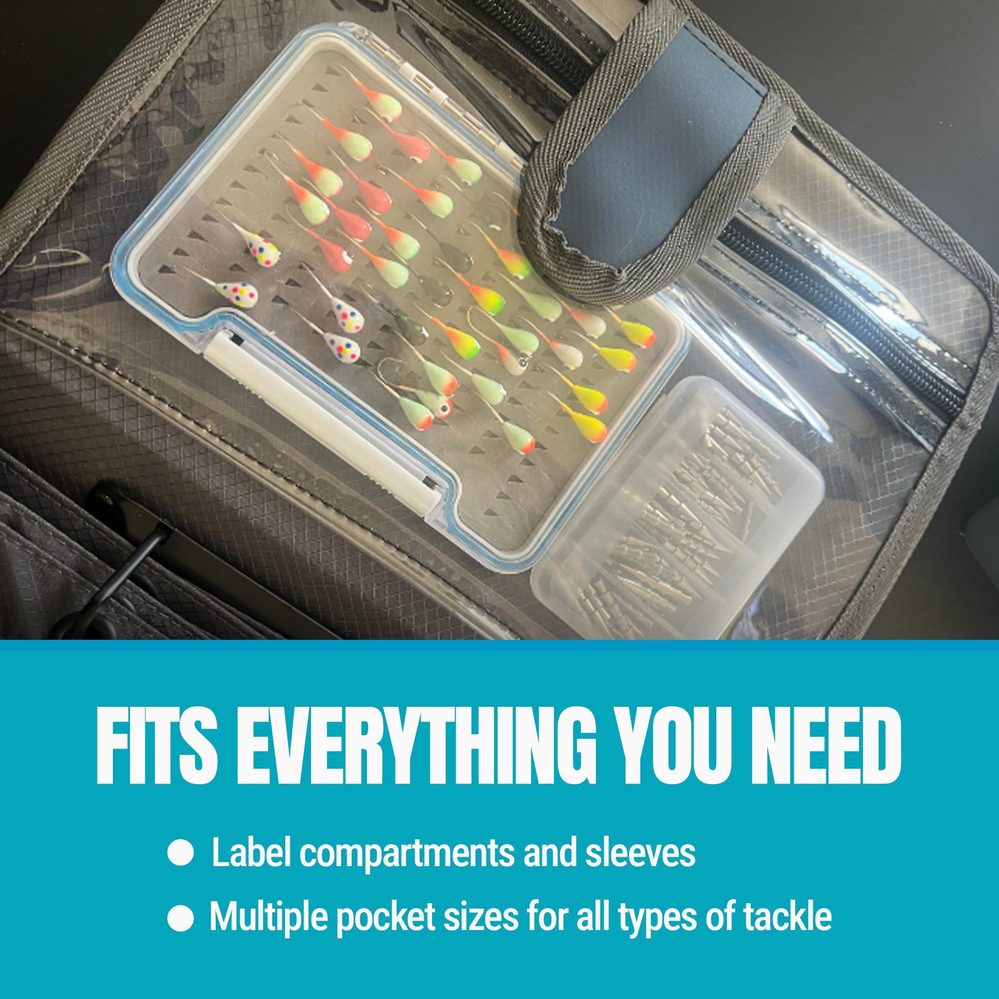 Reaction Tackle Deluxe Speed Binder carry-handle accentuates easy transport to fishing spots.