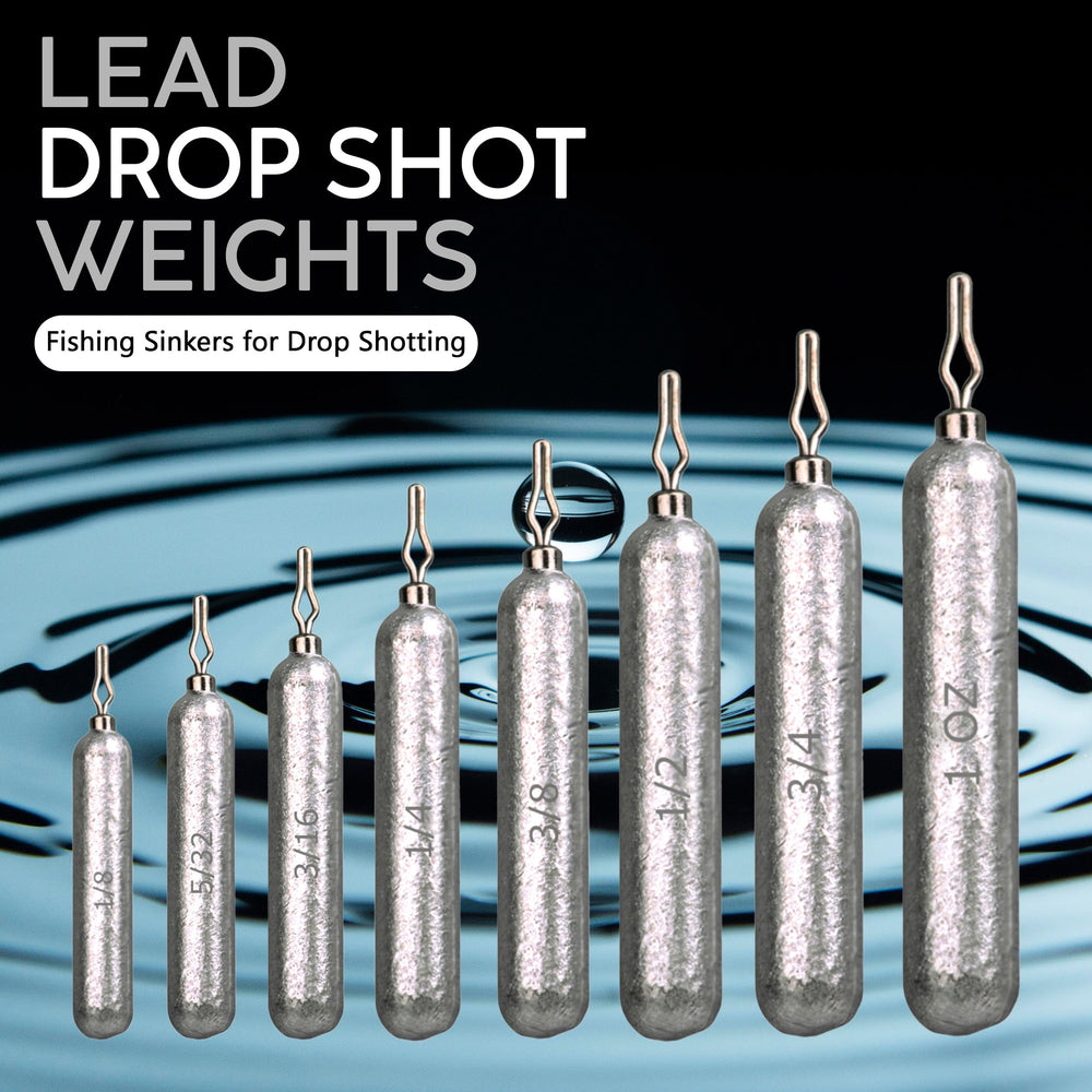 Reaction Tackle drop-shot weight with swivel head for improved rig action