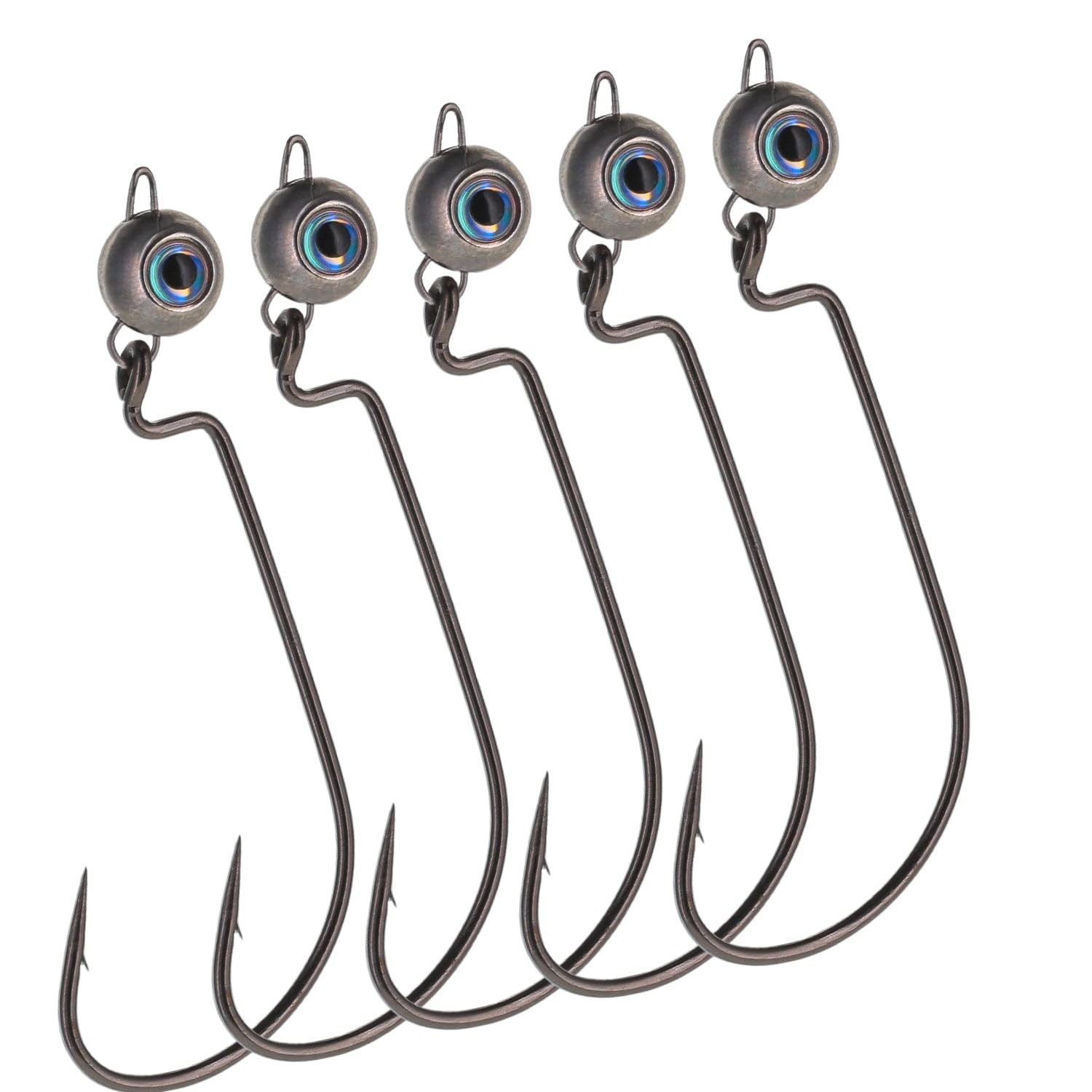 Reaction Tackle Free Swing Bottom Jig Head 316oz showcases natural bait movement for better lure action.