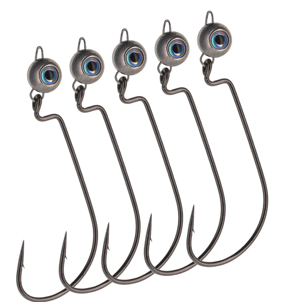 Reaction Tackle Free Swing Bottom Jig Head 316oz showcases natural bait movement for better lure action.