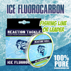 Reaction Tackle Ice fluorocarbon line shows abrasion resistance for rugged conditions