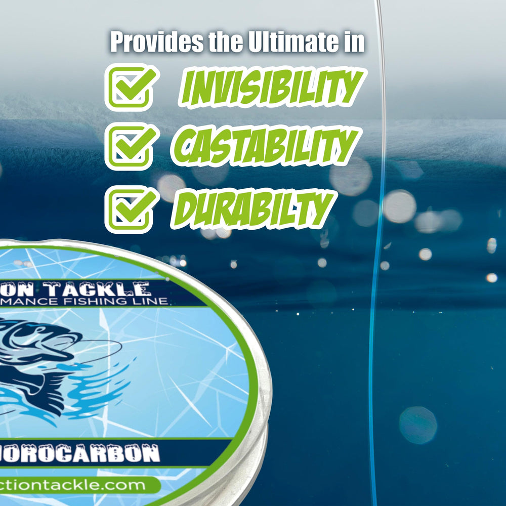 Reaction Tackle Ice fluorocarbon line sinks fast for deeper presentations
