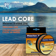 Reaction Tackle lead core depth-control view shows accurate trolling depths.