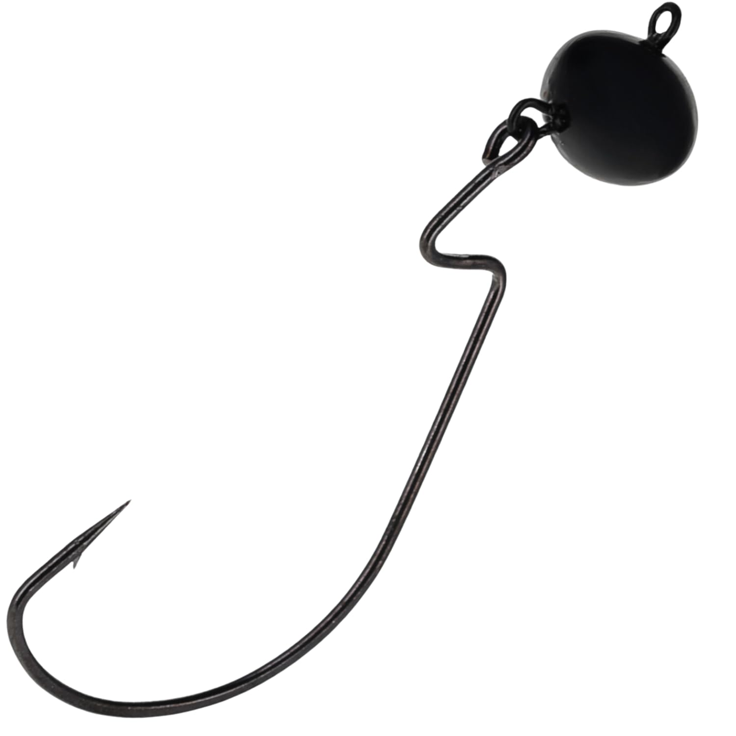 Reaction Tackle Lead Football Swing Jig in water demonstrates natural bait movement to attract strikes.