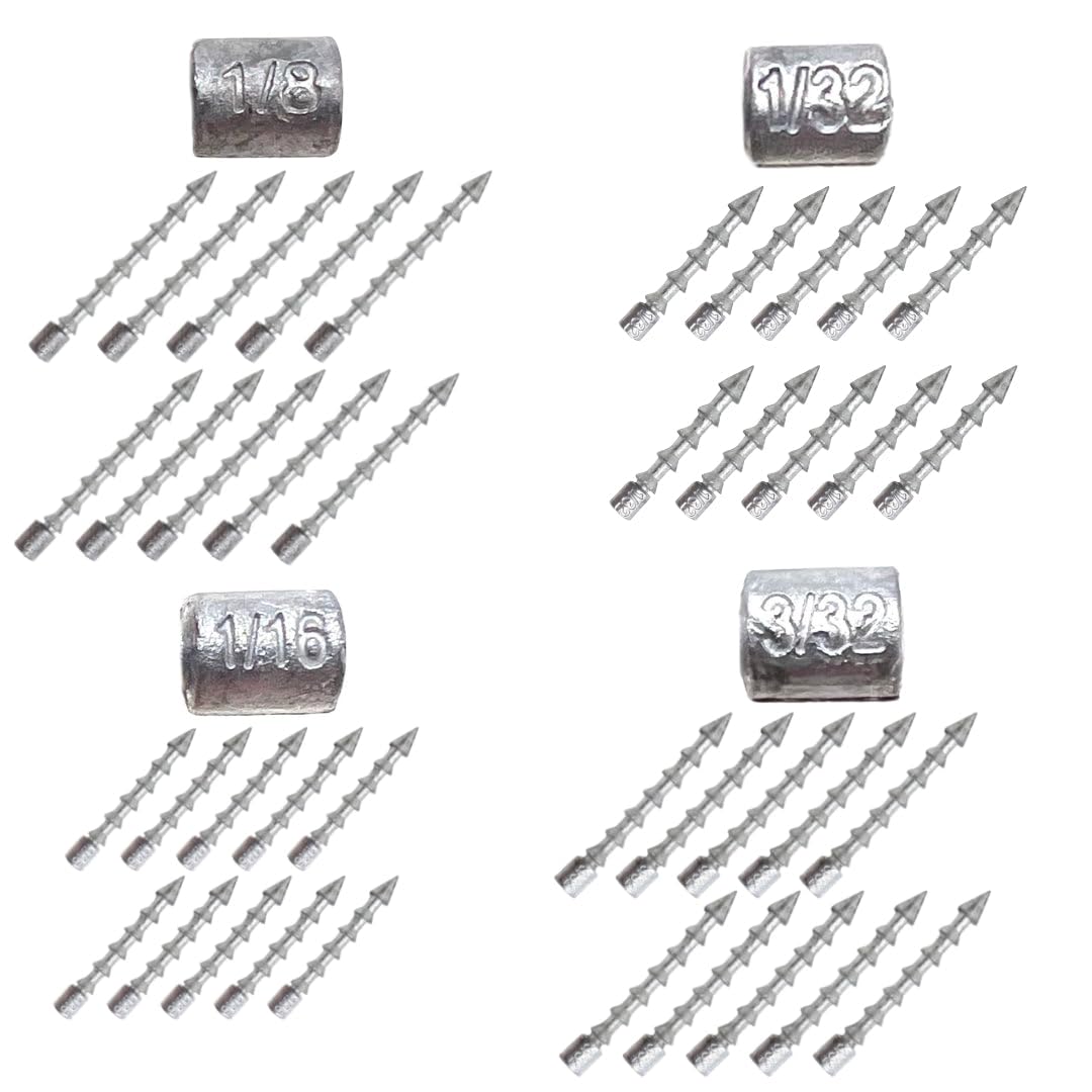 Reaction Tackle lead nail weights 1-32oz for neko rigs and precise bait action.