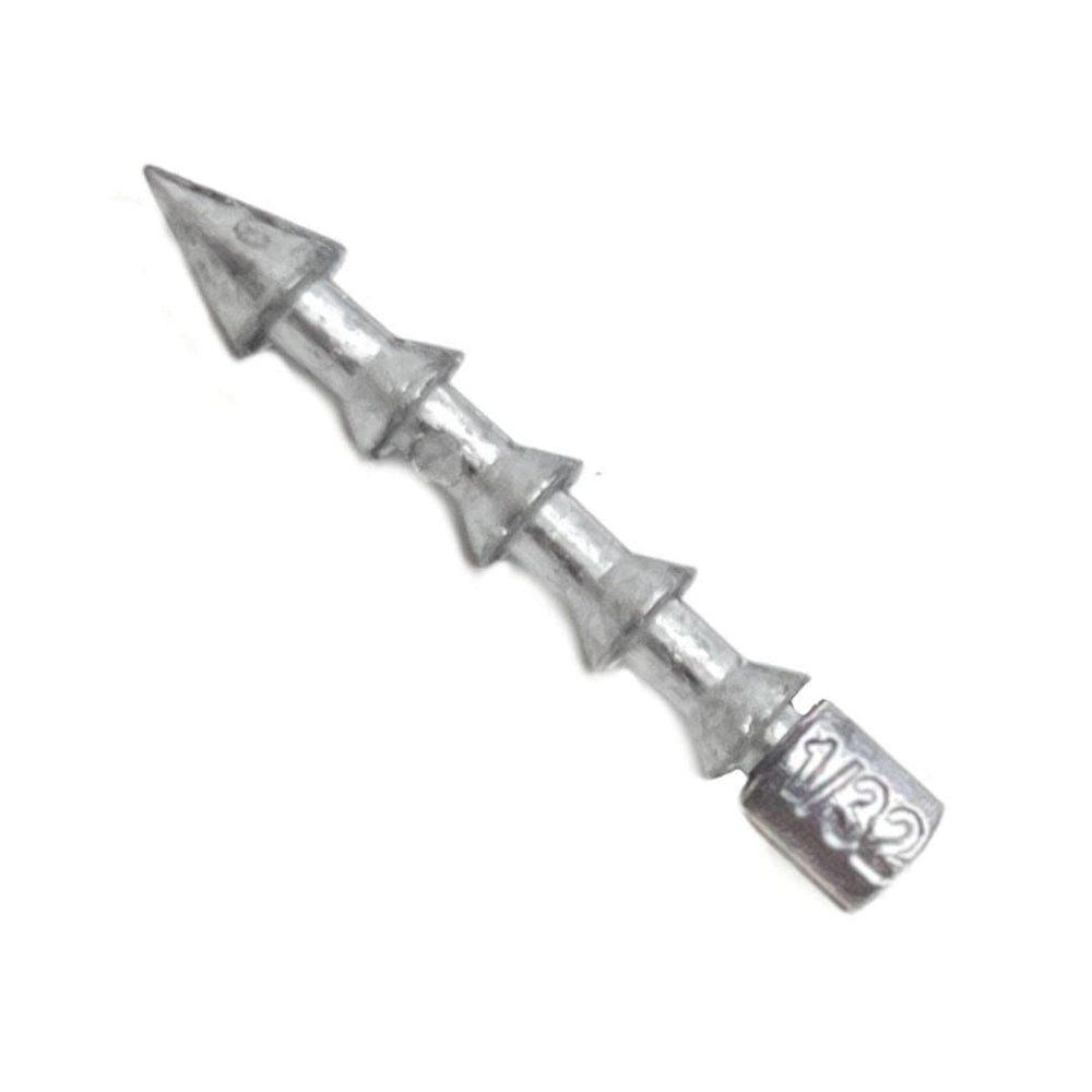Reaction Tackle lead nail weights extend casting distance for more accurate casts.