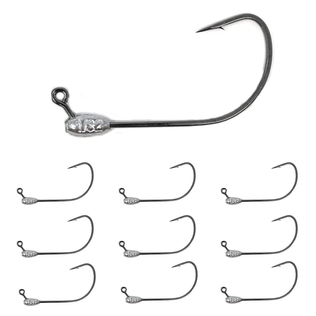 Reaction Tackle Lead Tube Jig Heads 1/32 oz for bass fishing - image 1