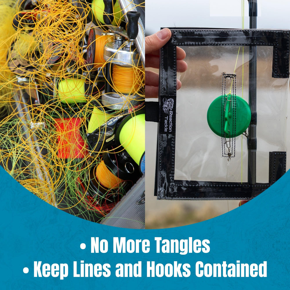 Reaction Tackle 10-pack lure wraps for broad tackle organization on trips.