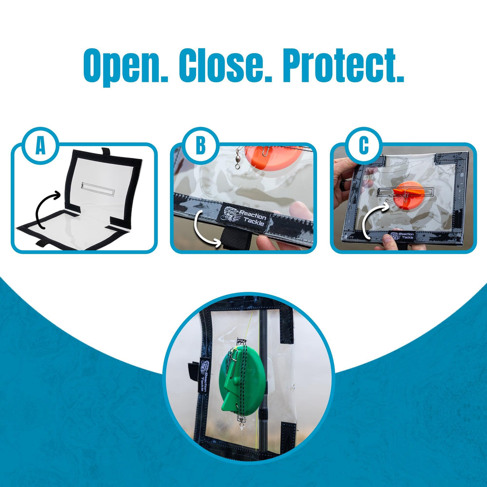 Reaction Tackle 5-pack lure wraps keep lures organized and protected.