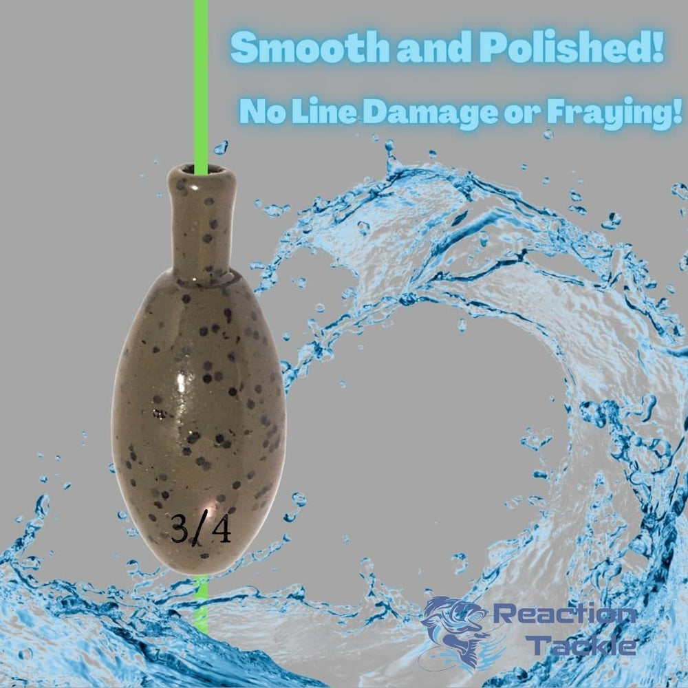 Reaction Tackle Green Pumpkin punch weight in weeds, performance through heavy vegetation.