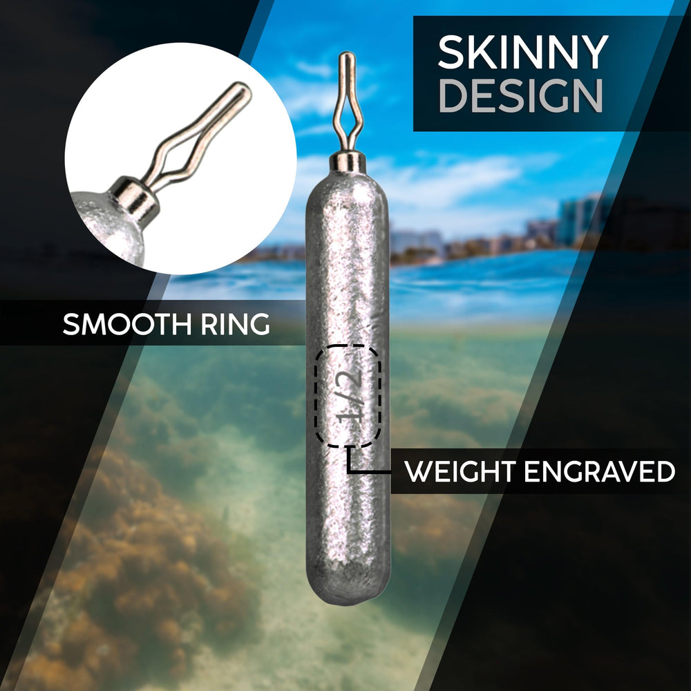 Reaction Tackle quick-change eyelet drop shot weight enabling fast adjustments