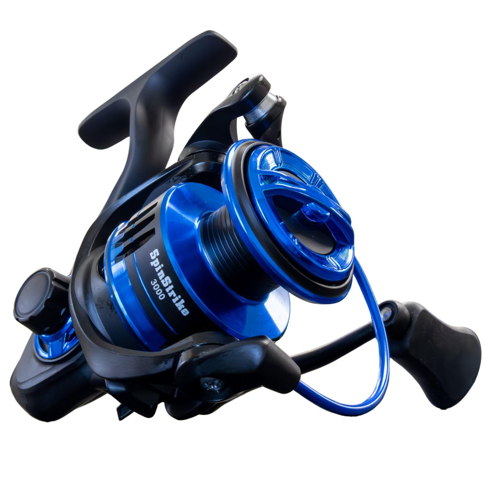 Reaction Tackle REACTION-2000 aluminum frame for rigidity in big-fish battles.
