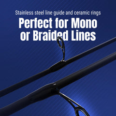 Reaction Tackle reel close-up highlighting the lightweight aluminum spool for smooth casting