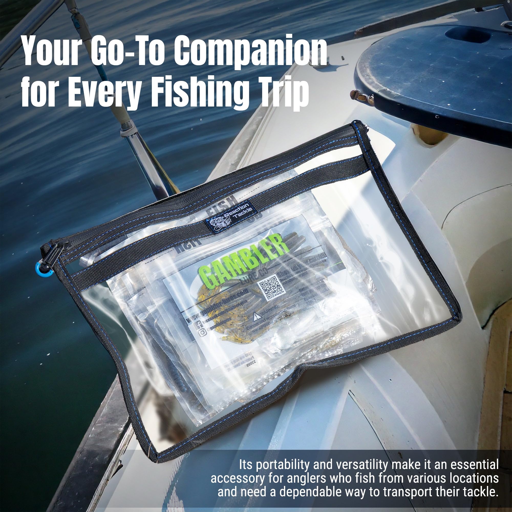 Reaction Tackle reinforced sides provide long-lasting gear protection.