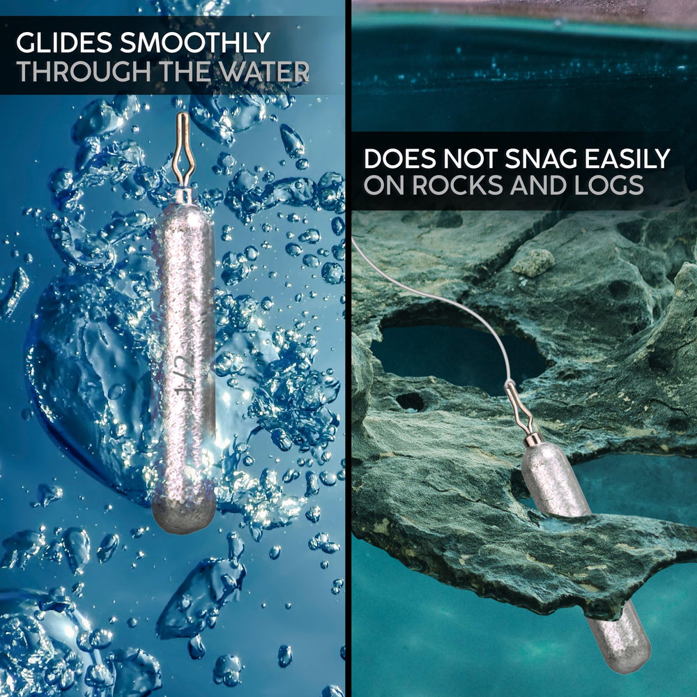 Reaction Tackle sinker designed for saltwater and freshwater with premium feel