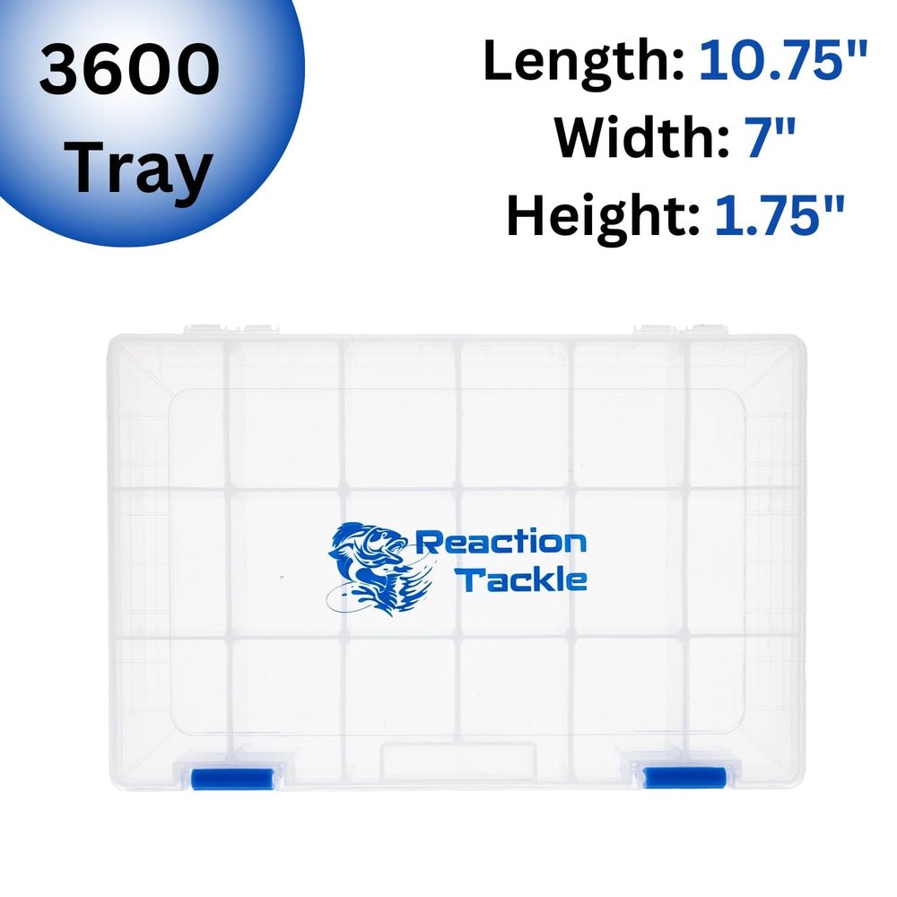 Secure two-latch design on tackle tray lid