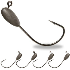 Reaction Tackle tungsten tube jig head close-up for bass fishing
